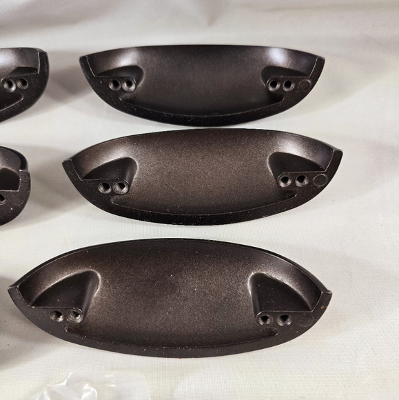 Liberty Hardware Drawer Door Pull Set Of 6 Metal 3" Dual Mount Cup 64mm Cocoa - Picture 7 of 9